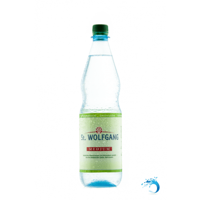 12 Flaschen ~ St. Wolfgang medium ~ kochsalzarm Mineralwasser