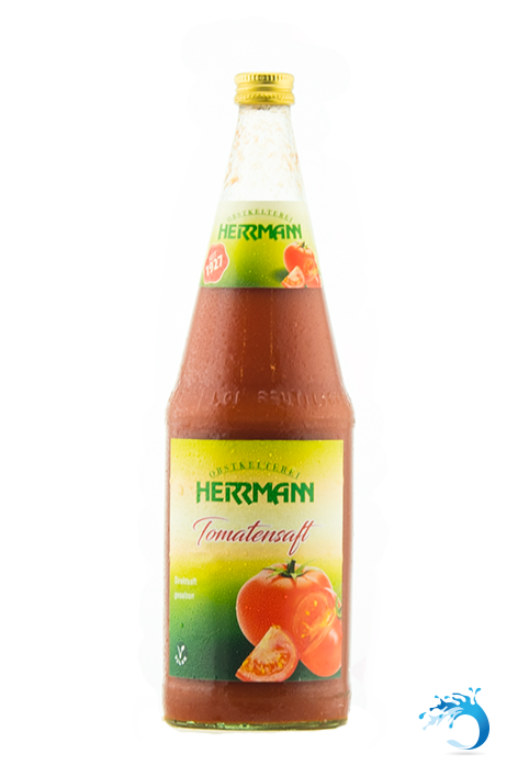6 Flaschen Herrmann ~ Tomatensaft 1,0 Liter Direktsaft ~ gesalzen