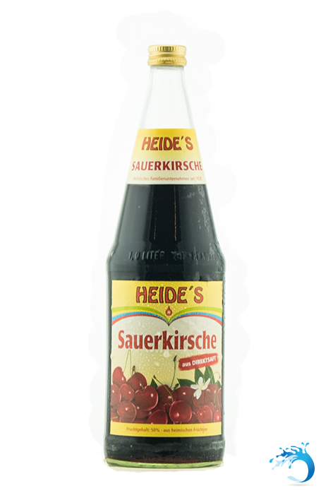 6 Flaschen Heide ~ Sauerkirsche 1,0 Liter aus Direktsaft Nektar ~ aus Sachsen